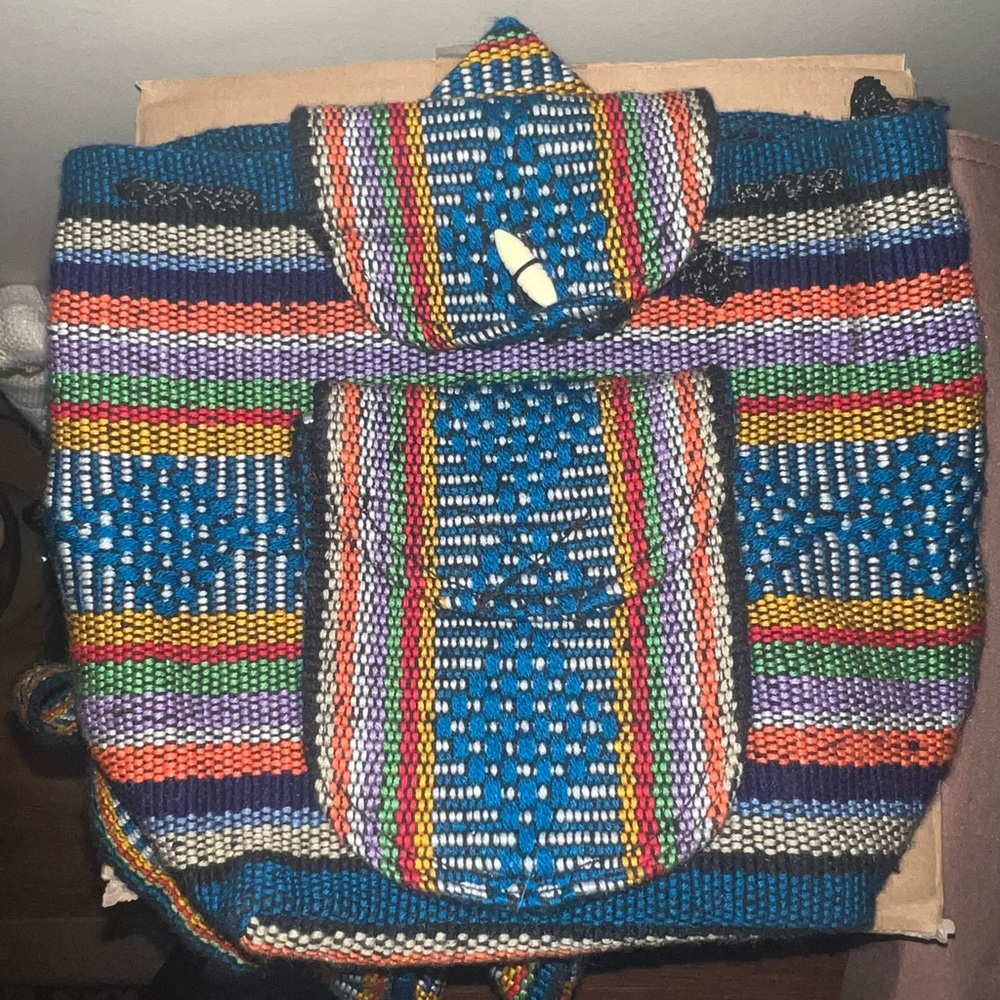 Colorful Striped Hobo Bag
